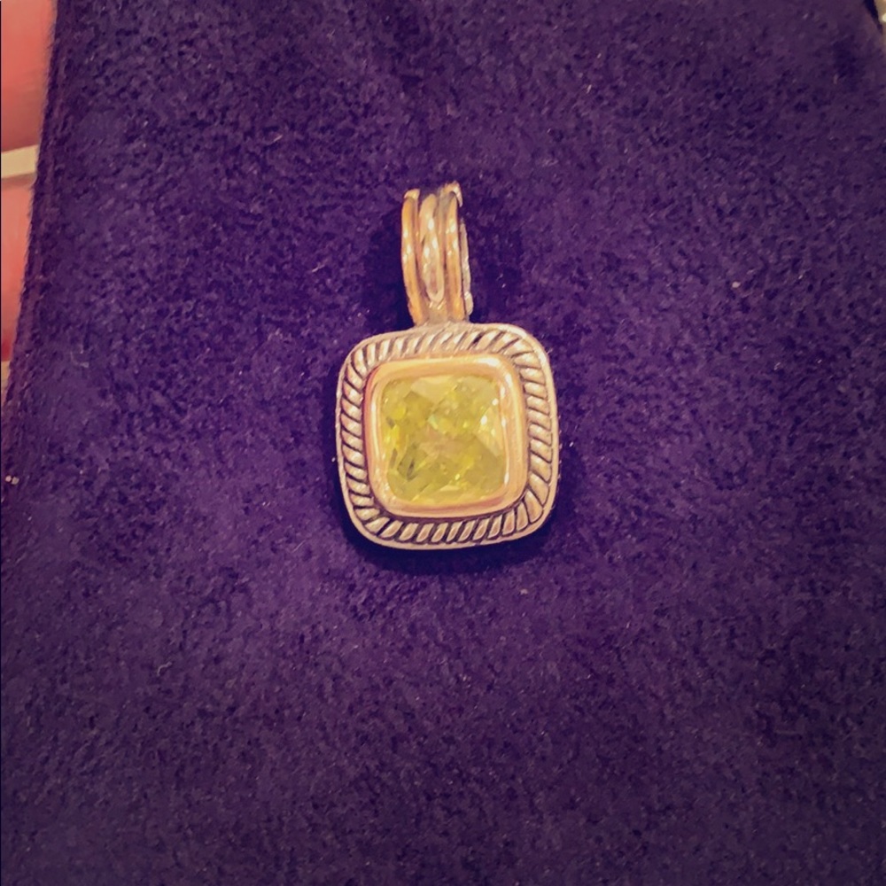 Gorgeous citrine pendant, attach to any necklace!